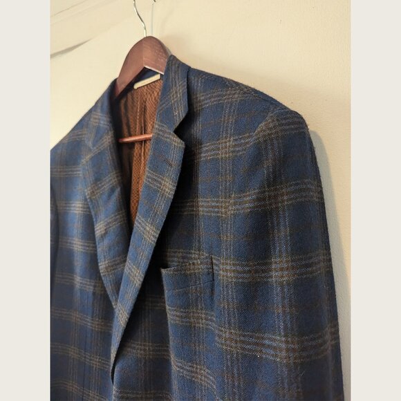 PAL ZILERI - 100% Cashmere check jacket - Sz 60 - Picture 2 of 7